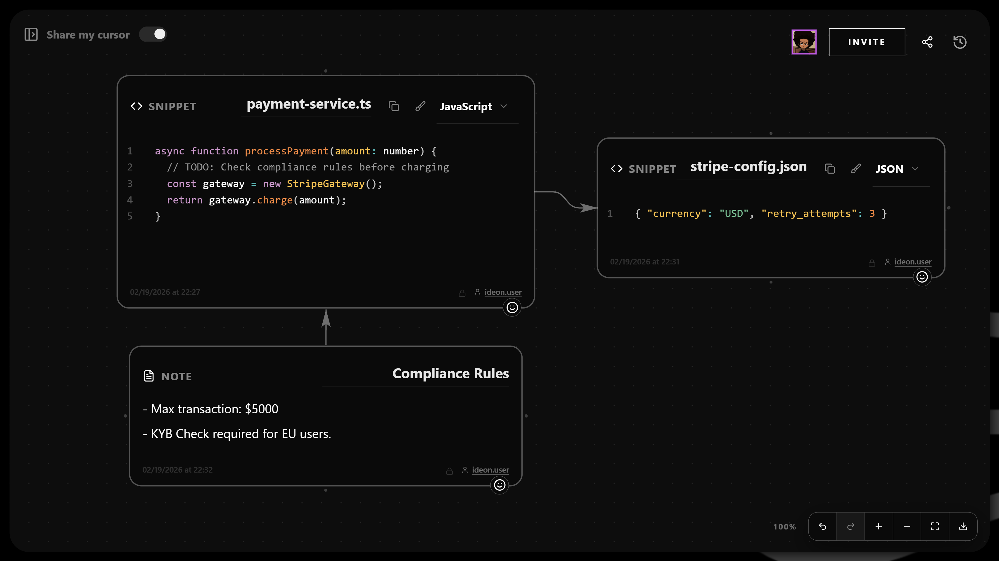 Ideon Infinite Canvas for Developers